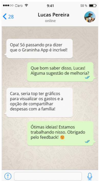 Depoimento no WhatsApp 3